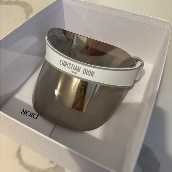 Christian Dior White and Silver Visor BRAND NEW - Picture 3 of 6